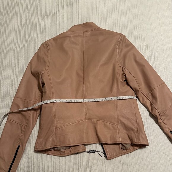 Lavorazione Artigianale Vera pelle (Made in Italy) Blush Pink Leather Jacket - Picture 7 of 7